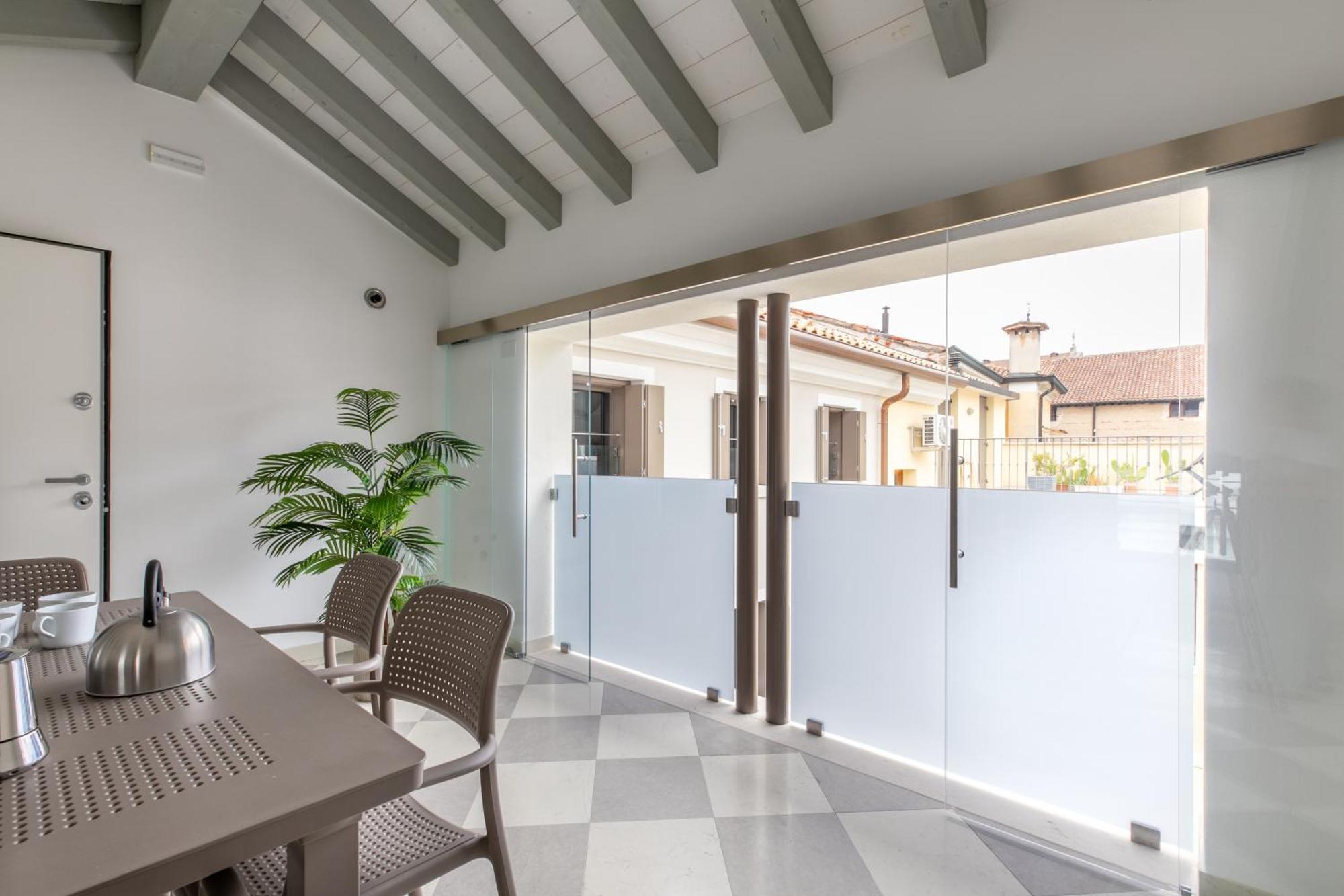 Corte Alle Mura - Mansarda Lux Cittadella Luaran gambar